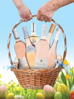Pour Pâques, coffret de vins Côtes de Provence rosé, Domaine De Marchandise, Terre De Mistral, Château Maime, Château St Pierre, Château Ste Croix, Domaine De La Rose Des Vents.
